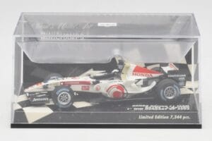 Honda RA106 #12 J. Button Hungarian GP Winner F1 2006 Minichamps 1:43 400060112 Pressofusione — immagine 5 di 5