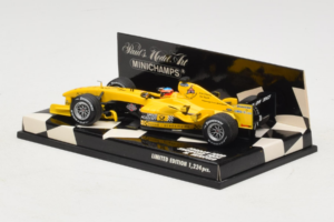 Jordan EJ14 Ford #18 N. Heidfeld Jordan Ford F1 Team Showcar 2004 Minichamps 1:43 400040088 Pressofusione — immagine 3 di 5