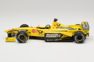 Jordan EJ10 H-H. Frentzen F1 Launch Edition 2000 Hot Wheels 1:18 29160 Pressofusione — immagine 3 di 6