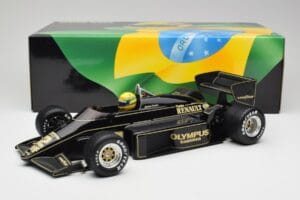 Lotus Renault 97T John Player Special #12 A. Senna Portuguese GP 1985 1st Victory Minichamps 1:12 540851292 Pressofusione — immagine 8 di 8