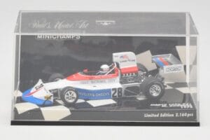 March Ford 751 #28 M. Donohue Race Car 1975 Minichamps 1:43 430750028 Pressofusione — immagine 5 di 5