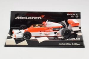McLaren Ford M26 B. Giacomelli British GP 1978 Minichamps 1:43 530784333 Pressofusione