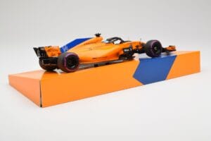 McLaren MCL33 #14 F. Alonso Canadian Grand Prix 300th Start 2018 Minichamps 1:18 533184014 Pressofusione — immagine 3 di 6