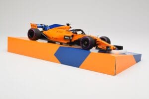 McLaren MCL33 #14 F. Alonso Canadian Grand Prix 300th Start 2018 Minichamps 1:18 533184014 Pressofusione — immagine 4 di 6