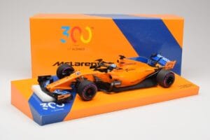 McLaren MCL33 #14 F. Alonso Canadian Grand Prix 300th Start 2018 Minichamps 1:18 533184014 Pressofusione — immagine 6 di 6