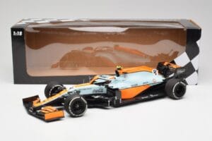 McLaren MCL35M #4 L. Norris Monaco GP 2021 Minichamps 1:18 530212404 Pressofusione — immagine 6 di 7