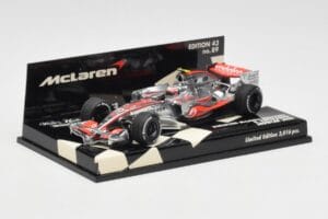 McLaren Mercedes MP4-23 #23 H. Kovalainen Showcar 2008 Minichamps 1:43 530084393 Pressofusione — immagine 2 di 5