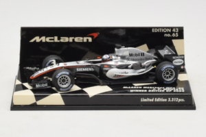 McLaren MP4-20 Mercedes #10 J.P. Montoya British GP Winner F1 2005 Minichamps 1:43 530054320 Pressofusione