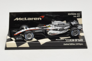 McLaren MP4-20 Mercedes P. de la Rosa F1 2005 Minichamps 1:43 530054315 Pressofusione
