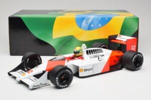 McLaren Honda MP4/4 Marlboro #12 A. Senna F1 World Champion 1988 Minichamps 1:12 540881212 Pressofusione — immagine 6 di 6