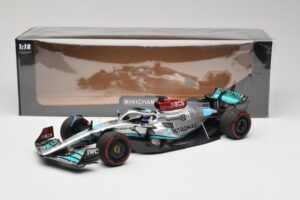 Mercedes AMG W13 E Performance Petronas #63 G. Russell Brazilian GP 1st Win 2022 Minichamps 1:18 110222163 Resina — immagine 7 di 7