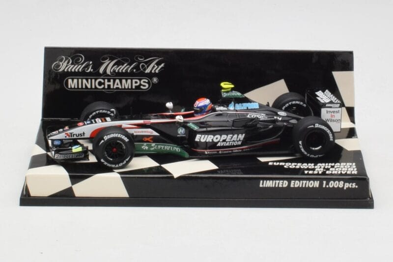 Minardi Cosworth PS03 M. Bobbi Test Car 2003 Minichamps 1:43 400030039 Pressofusione