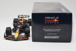 Oracle Red Bull Racing RB20 #1 M. Verstappen Winner Bahrain GP 2024 Minichamps 1:18 110240101 Pressofusione — immagine 6 di 7