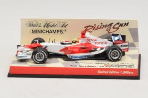 Panasonic Toyota Racing TF107 R. Schumacher F1 Showcar 2007 Minichamps 1:43 403070081 Pressofusione