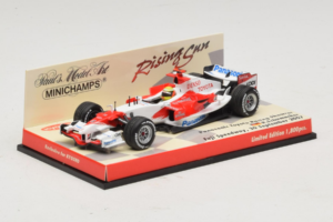 Panasonic Toyota Racing TF107 R. Schumacher F1 Showcar 2007 Minichamps 1:43 403070081 Pressofusione — immagine 2 di 5