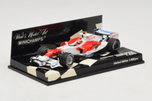 Toyota T. Glock Panasonic Toyota Racing Showcar F1 2008 Minichamps 1:43 400080082 Pressofusione — immagine 2 di 5