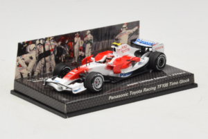 Toyota TF108 #17 T. Glock Panasonic Toyota Racing F1 2008 Minichamps 1:43 AM61152 Pressofusione — immagine 2 di 6