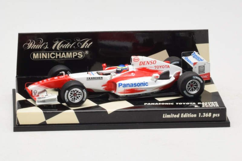 Toyota TF104 Panasonic #16 R. Zonta Panasonic Toyota Racing 2004 Minichamps 1:43 400040116 Pressofusione