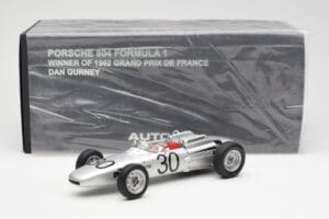 Porsche 804 #30 D. Gurney French Grand Prix 1962 AUTOart 1:18 86271 Pressofusione — immagine 6 di 6