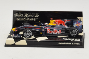 Red Bull Racing RB6 S. Vettel F1 Showcar 2010 Minichamps 1:43 400100075 Pressofusione