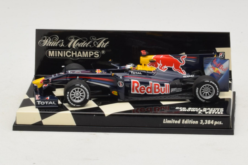 Red Bull Racing RB6 S. Vettel F1 Showcar 2010 Minichamps 1:43 400100075 Pressofusione