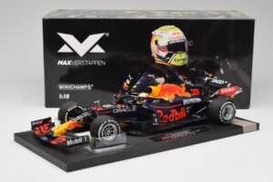 Red Bull RB16B #33 M. Verstappen Styrian & Austrian GP Winner 2021 Minichamps 1:18 113210933 Pressofusione — immagine 6 di 6