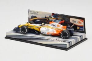 Renault R27 G. Fisichella / H. Kovalainen Showcar 2007 Minichamps 1:43 403070172 Pressofusione — immagine 3 di 5