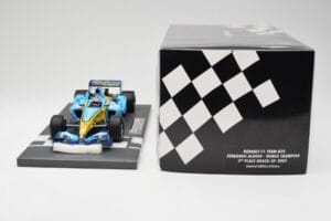Renault F1 Team R25 #5 F. Alonso 3rd Place Brazil GP 2005 World Champion Minichamps 1:18 117051705 Pressofusione — immagine 6 di 7