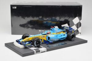 Renault F1 Team R25 #5 F. Alonso 3rd Place Brazil GP 2005 World Champion Minichamps 1:18 117051705 Pressofusione — immagine 7 di 7