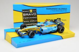 Renault R25 #5 F. Alonso Brazil GP F1 World Champion 2005 Minichamps 1:18 147051705 Pressofusione — immagine 6 di 6