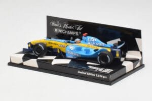 Renault R25 F. Alonso F1 World Champion Showcar 2005 Minichamps 1:43 400050075 Pressofusione — immagine 2 di 5