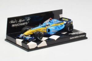 Renault R25 F. Alonso F1 World Champion Showcar 2005 Minichamps 1:43 400050075 Pressofusione — immagine 3 di 5