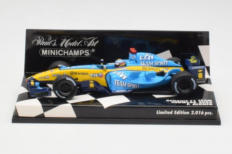 Renault R25 F. Alonso F1 World Champion Showcar 2005 Minichamps 1:43 400050075 Pressofusione