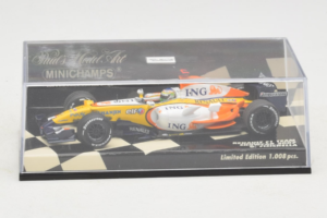 Renault R27 #3 G. Fisichella Renault F1 Team Showcar 2007 Minichamps 1:43 400070073 Pressofusione — immagine 4 di 5
