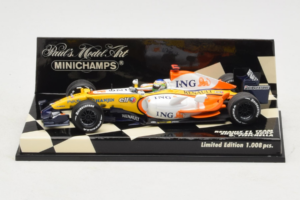 Renault R27 #3 G. Fisichella Renault F1 Team Showcar 2007 Minichamps 1:43 400070073 Pressofusione