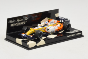 Renault R27 #4 H. Kovalainen Renault F1 Team Showcar 2007 Minichamps 1:43 400070074 Pressofusione — immagine 2 di 5
