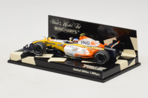 Renault R27 #4 H. Kovalainen Renault F1 Team Showcar 2007 Minichamps 1:43 400070074 Pressofusione — immagine 3 di 5