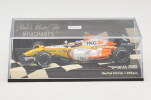 Renault R27 #4 H. Kovalainen Renault F1 Team Showcar 2007 Minichamps 1:43 400070074 Pressofusione — immagine 4 di 5