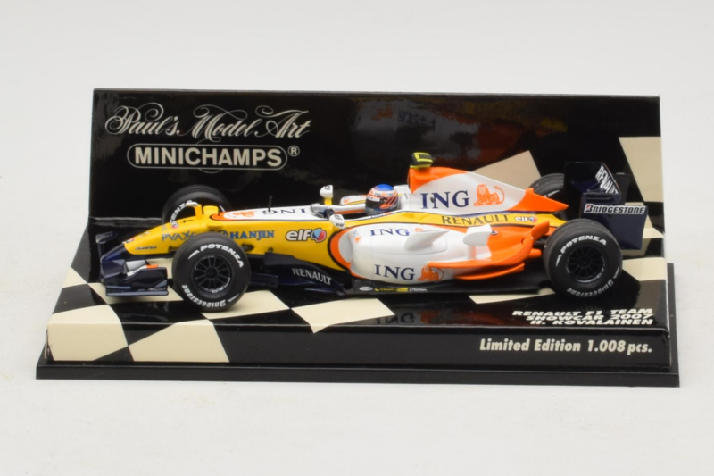 Renault R27 #4 H. Kovalainen Renault F1 Team Showcar 2007 Minichamps 1:43 400070074 Pressofusione