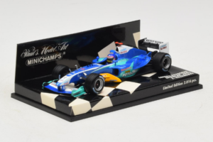 Sauber C24 Petronas #11 J. Villeneuve Sauber Petronas F1 Team Showcar 2005 Minichamps 1:43 400050081 Pressofusione — immagine 2 di 5