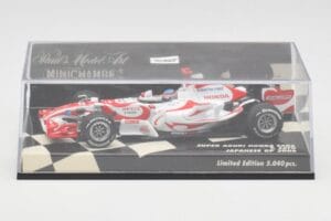 Super Aguri Honda SA06 #22 T. Sato Japanese GP 2006 Minichamps 1:43 400060122 Pressofusione — immagine 5 di 5