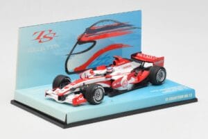 Super Aguri Honda SA07 #22 T. Sato Race Car 2007 Minichamps 1:43 518074322 Pressofusione — immagine 2 di 5