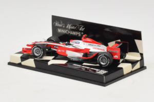 Super Aguri SA08 Honda #18 T. Sato F1 2008 Minichamps 1:43 400080018 Pressofusione — immagine 3 di 5