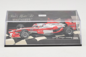 Super Aguri SA08 Honda #18 T. Sato F1 2008 Minichamps 1:43 400080018 Pressofusione — immagine 4 di 5