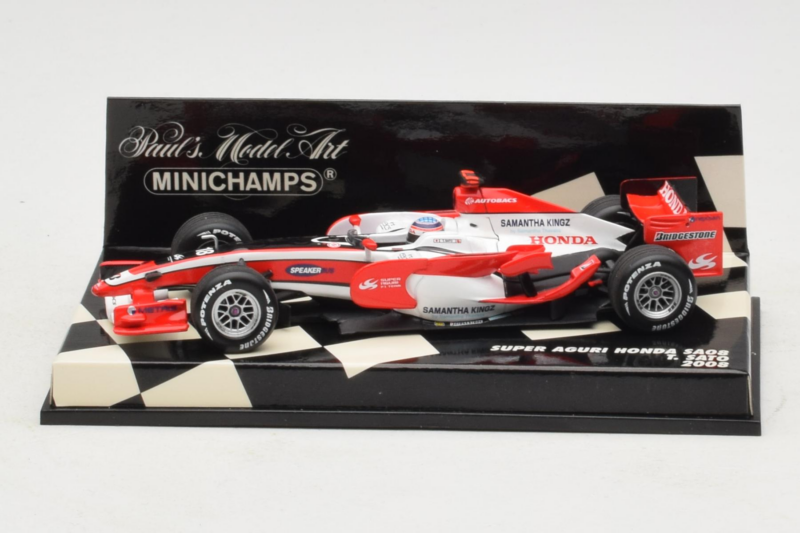 Super Aguri SA08 Honda #18 T. Sato F1 2008 Minichamps 1:43 400080018 Pressofusione