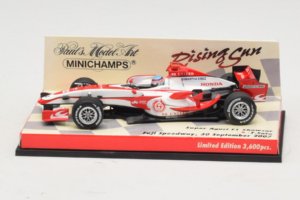 Super Aguri SA07 T. Sato F1 Showcar 2007 Minichamps 1:43 403080092 Pressofusione