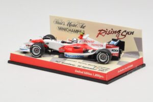 Toyota TF107 #12 J. Trulli Showcar 2007 Minichamps 1:43 403070082 Pressofusione — immagine 3 di 5