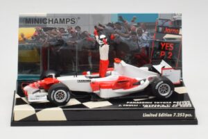 Toyota TF105 #16 J. Trulli Malaysia GP Podium 2005 Minichamps 1:43 400050116 Pressofusione