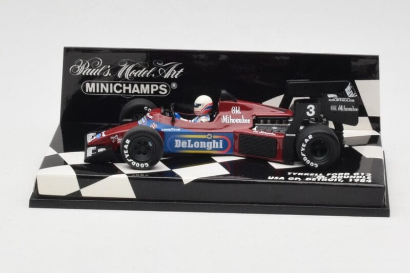 Tyrrell Ford 012 #3 M. Brundle Detroit GP USA 1984 Minichamps 1:43 400840003 Pressofusione