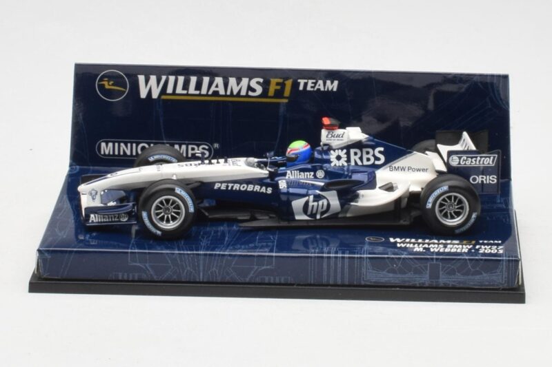 Williams FW27 BMW #7 M. Webber F1 2005 Minichamps 1:43 400050007 Pressofusione
